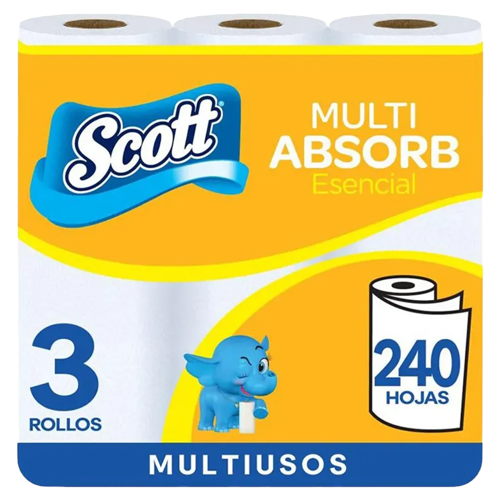 SCOTT PapelToalla MultiAbsorb 3PK